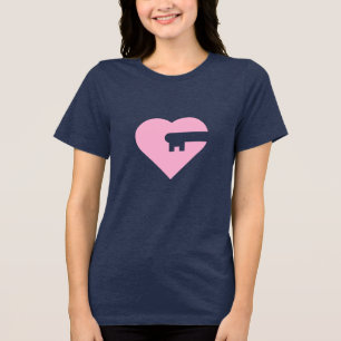 heart lock Tri-Blend shirt