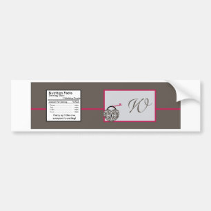 Heart Lock Wedding Water Bottle Label