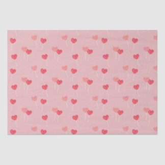 Heart Lollipop Valentine Love Tissue Paper