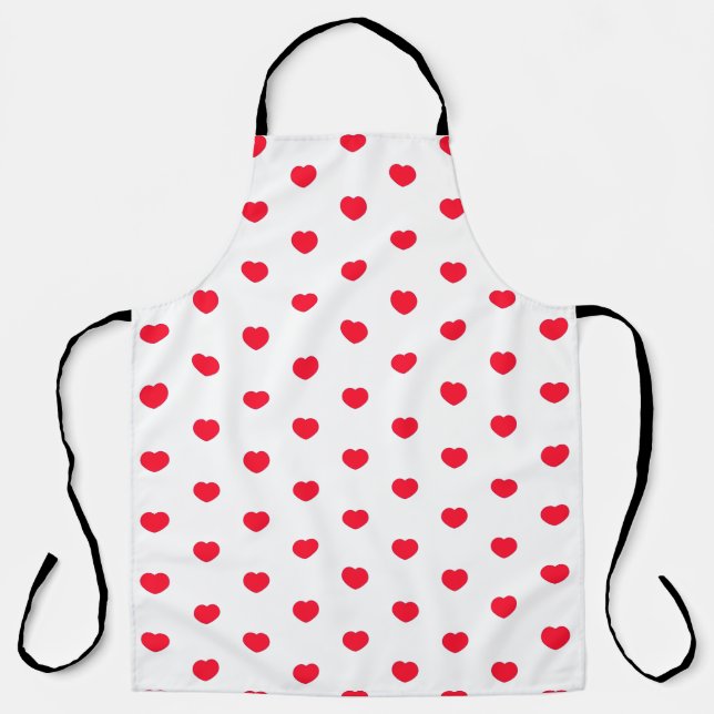 Heart Love All-Over Print Apron (Front)