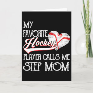 Heart Love Cute Favorite Hockey Player Calls Me St Card