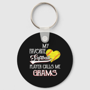 Heart Love Cute Favorite Softll Player Calls Me Gr Key Ring