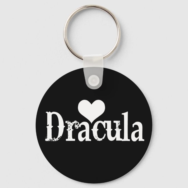 Heart (love) Dracula Key Ring (Front)