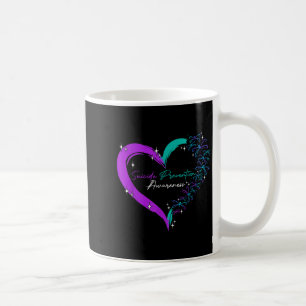 Heart Love Dragonfly Suicide Prevention Awareness  Coffee Mug