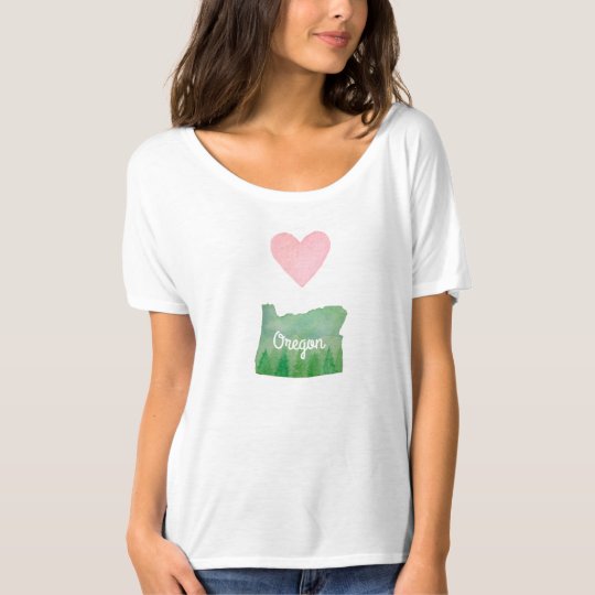 Heart (Love) Oregon State Green Valley T-Shirt