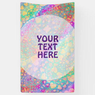 Heart Love Pattern Pastel Design Banner