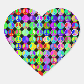 Heart Love Peace Sticker