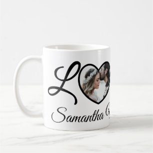 heart love personalised valentine's day gift  coffee mug