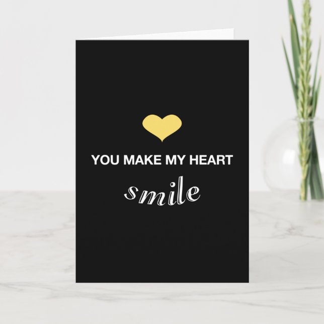 Heart Love Romantic Valentine's Day Funny Gift Card (Front)