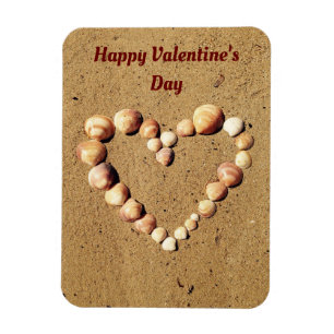 Heart Made Of Seashells Magnet