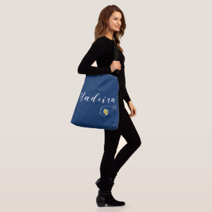 Heart Madeira Flag, I Love Madeira, Portugal Crossbody Bag