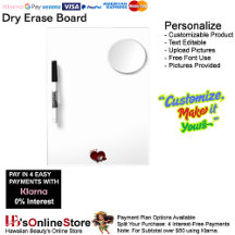 Heart Magic White Dry Erase Board Mirror & Pen