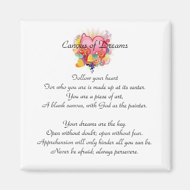 Heart Magnet Follow Your Heart Collection (Front)