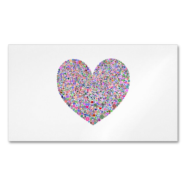 Heart Magnetic Business Card (Front)