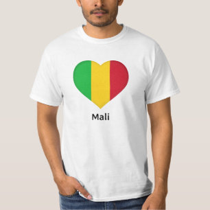 Heart - Mali Flag T-Shirt
