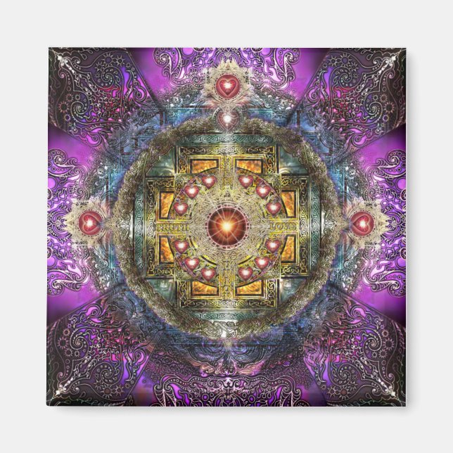 Heart Mandala Magnet (Front)