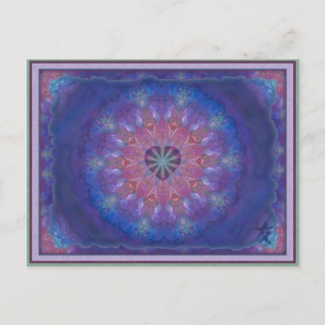 Heart Mandala Postcard (Front)