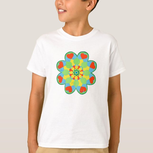  Heart Mandala     T-Shirt (Front)