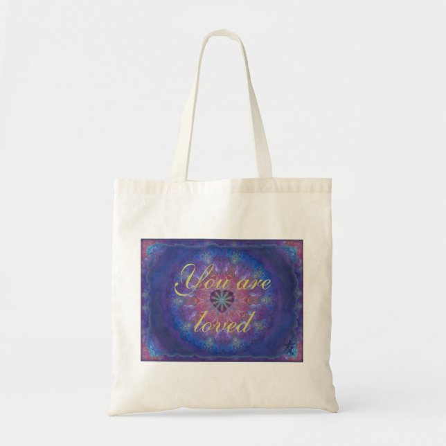 Heart Mandala Tote Bag (Front)