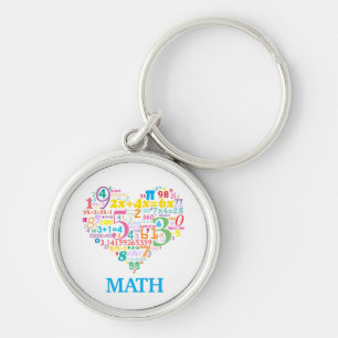 Heart Math Key Ring