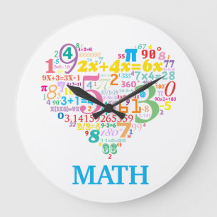 Heart Math Large Clock