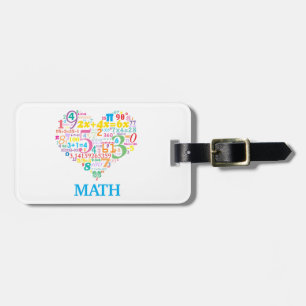 Heart Math Luggage Tag