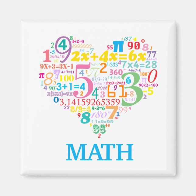 Heart Math Magnet (Front)