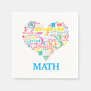 Heart Math Napkin
