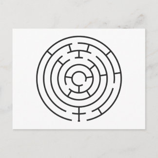 Heart Maze Postcard