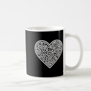 Heart Maze Valentine's  Coffee Mug
