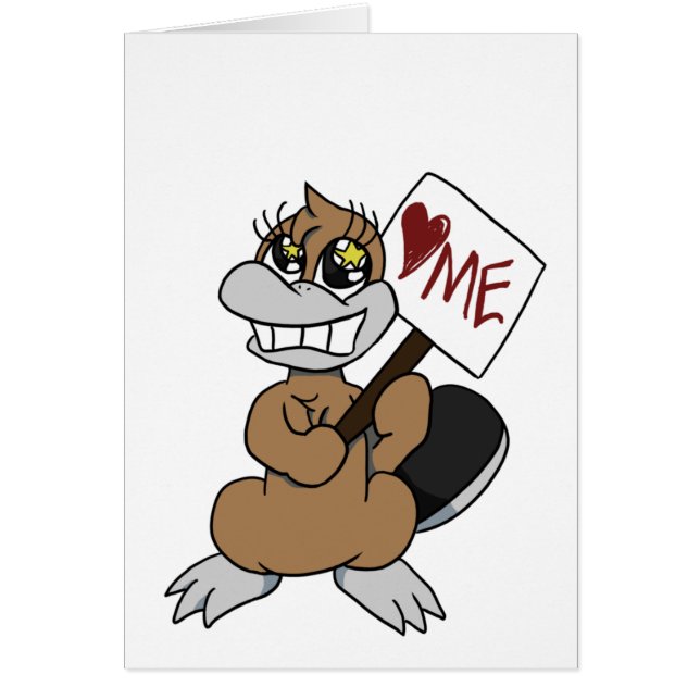 Heart-Me Platypi Card (Front)