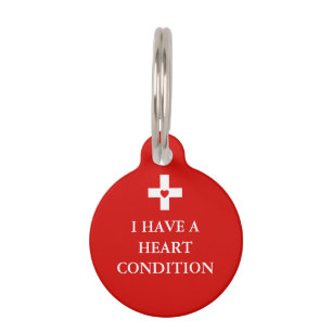 Heart Medical Alert Pet Tag