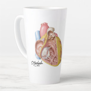 Heart Medical Illustration by Carlos Machado mug