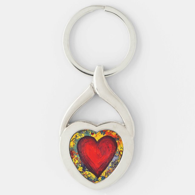 Heart Metal Keychain (Front)