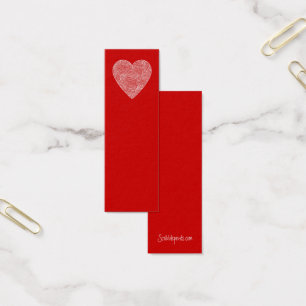 Heart Mini Bookmarks -