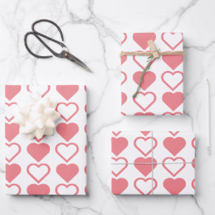 Heart Mix Wrapping Paper Sheet
