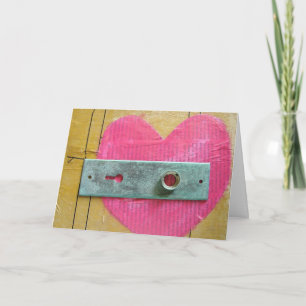 Heart Mixed Media, Valentine's Day Holiday Card