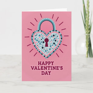 Heart Mosaic Valentines Day Card