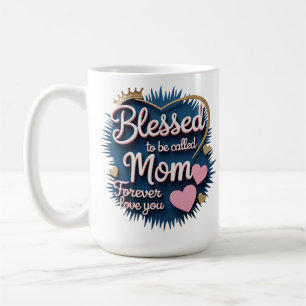 Heart Mother's Day Mug   Cute Gift for Mum   15oz 