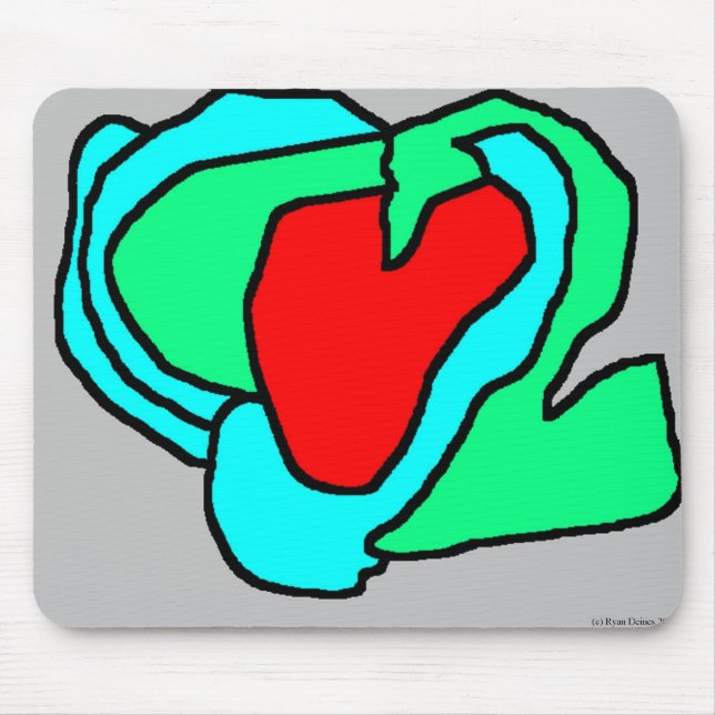 Heart Mouse Mat (Front)