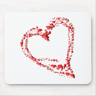 heart mouse mat
