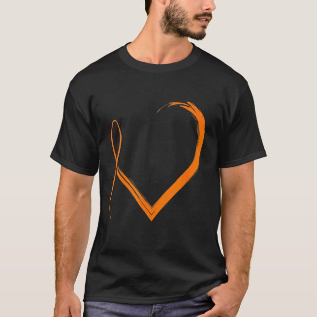 Heart Ms Awareness Multiple Sclerosis Awareness T-Shirt (Front)