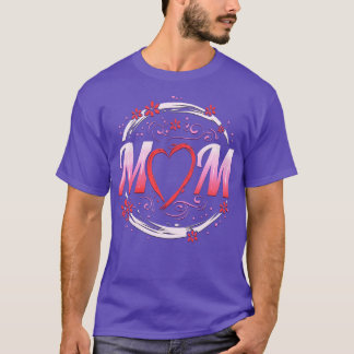 Heart Mum Mothers Day  T-Shirt