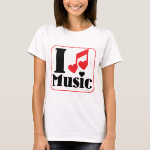 Heart Music Cool Fun Song Epic Slogan T-Shirt
