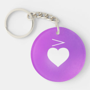 Heart Music Notation Love Language: Accent Key Ring