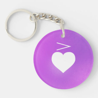 Heart Music Notation Love Language: Accent Key Ring