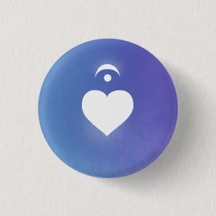 Heart Music Notation Love Language: Fermata 3 Cm Round Badge