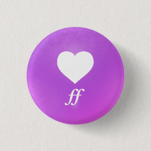 Heart Music Notation Love Language: Fortissimo 3 Cm Round Badge