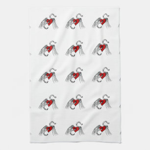 Heart Music Tea Towel
