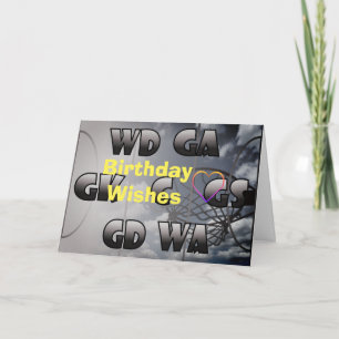 Heart Netball Player Positions Birthday Card